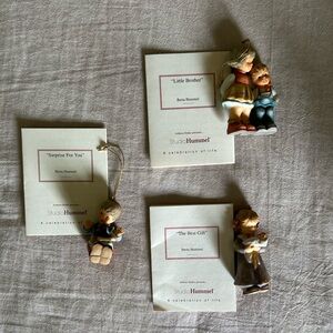 Studio Hummel Set of 3 Ornaments